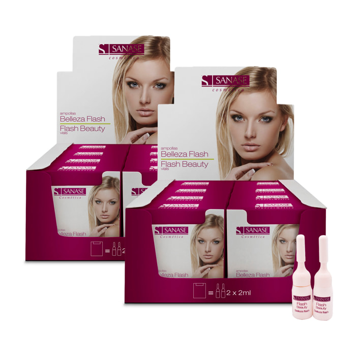 belleza flash expositor 2 x 2 ml sanase dap pack de 2