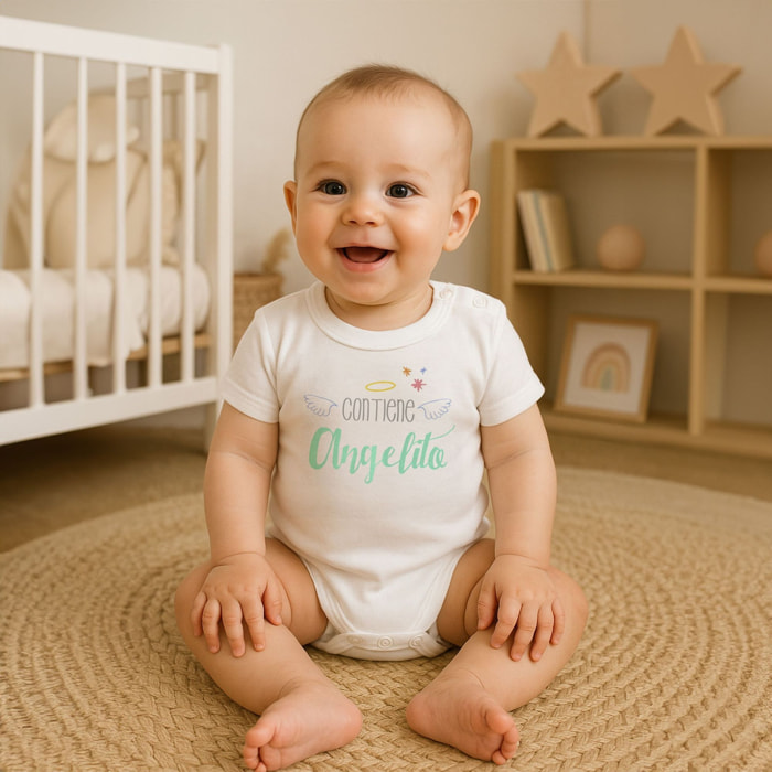 Body bebé personalizado frases algodón