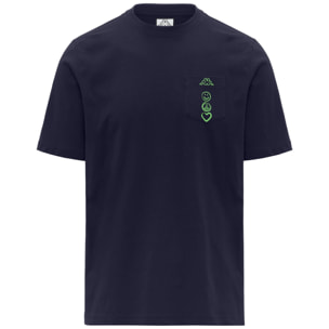 Kappa - T-Shirts & Top Uomo Blu - Logo Ciao 140