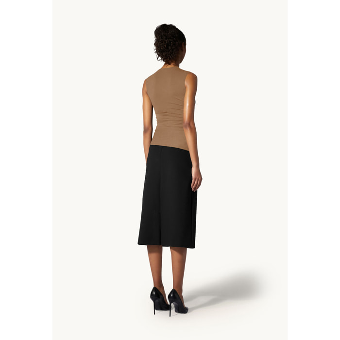Top senza maniche The Crepe Jersey Top Sleeveles