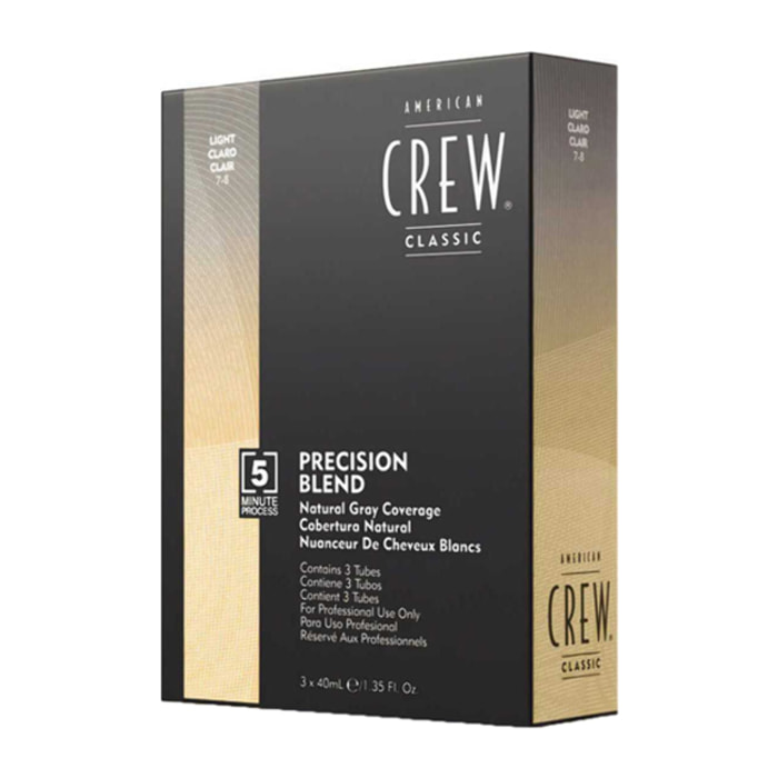 AMERICAN CREW Precision Blend Natural Grey 3x40ml 7-8 Light