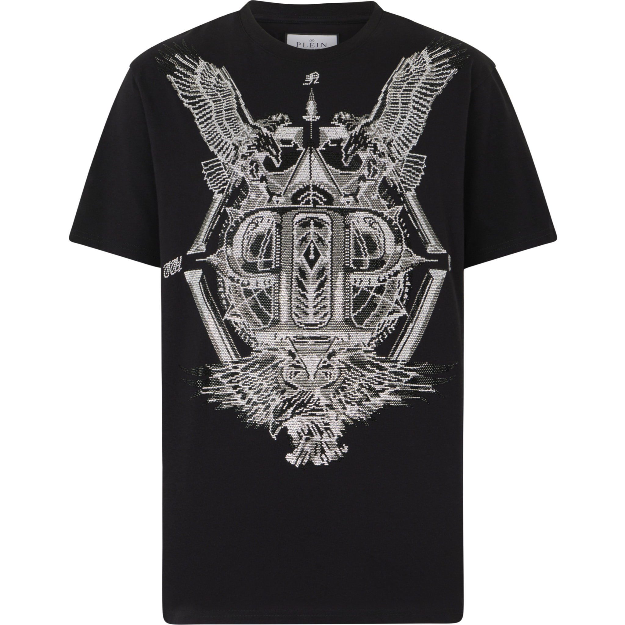 PHILIPP PLEIN Round Neck T-Shirt Eagles Stones