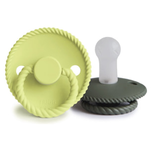 Frigg Pack 2 Chupetes Block Silicona Rope