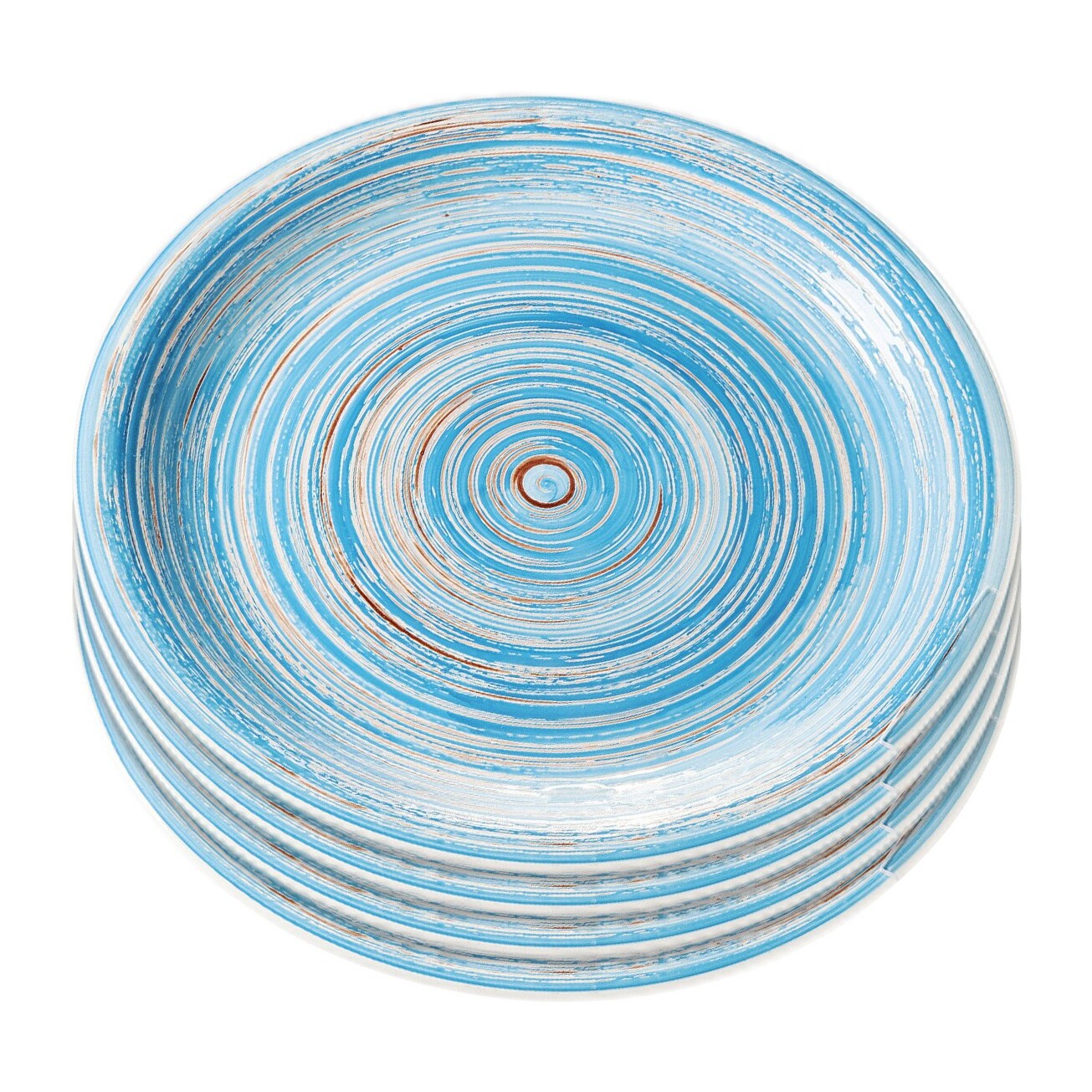 Assiettes Swirl Blue 27cm set de 4 Kare Design