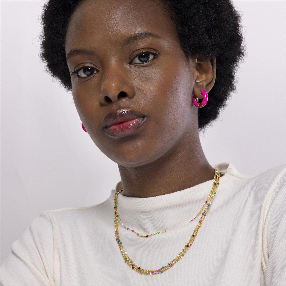 Collar Lux by Lux acabado oro 18k