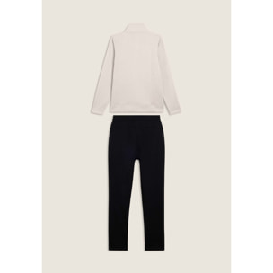 Tuta regular fit con collo alto e dettagli in strass