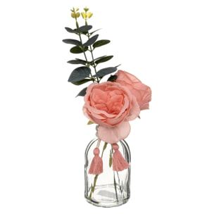 Composition florale vase "Carmen" H30cm
