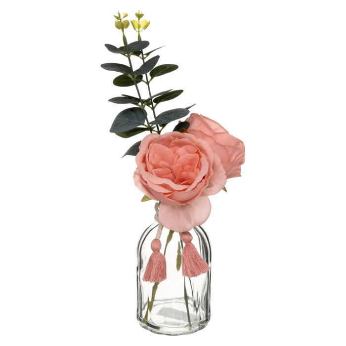 Composition florale vase "Carmen" H30cm