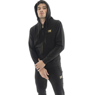 Tuta invernale uomo con cappuccio e zip, pantalone dritto Leone 1947 Gold