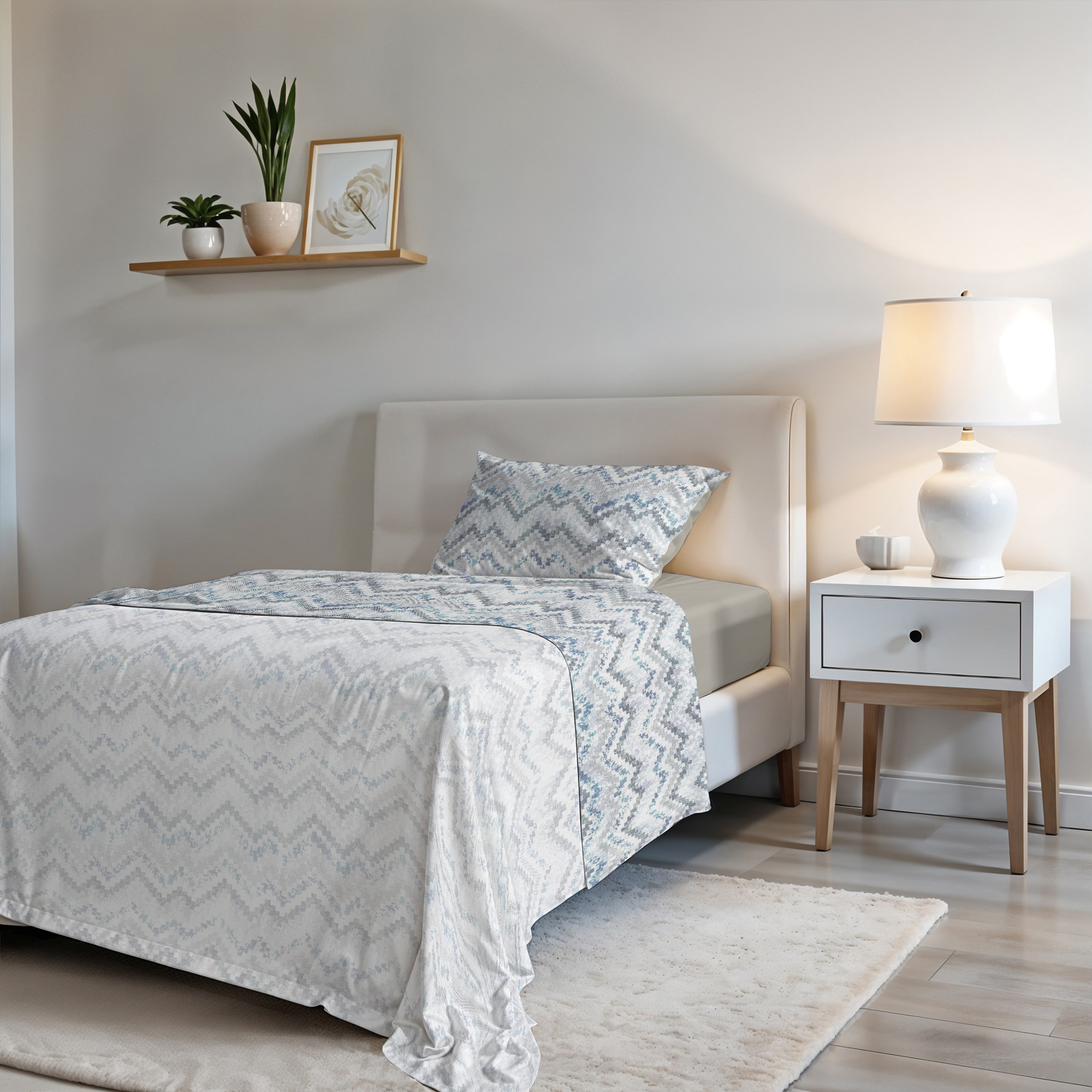 COMPLETO LETTO FASHION, 100% Microfibra, No Stiro - JAKARTA
