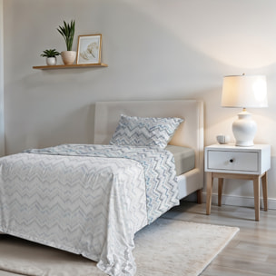 COMPLETO LETTO FASHION, 100% Microfibra, No Stiro - JAKARTA