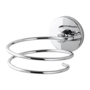 Support sèche cheveux en zinc chromé Fackelmann Vision