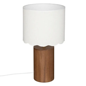 Lampe à poser "Vania" H50cm marron