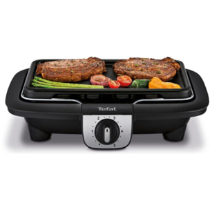 Barbecue électrique TEFAL BG931812 easygrill 2 en 1 sur pieds, 35x21 cm