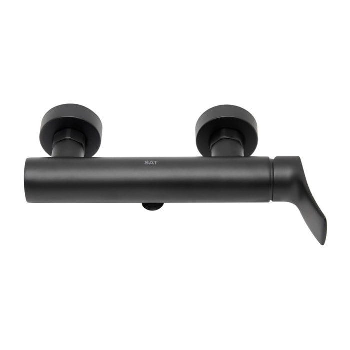 Infinitio mitigeur de douche monocommande mural, sans ensemble de douche, noir mat SATBSINF268C avec une garantie de 5 ans