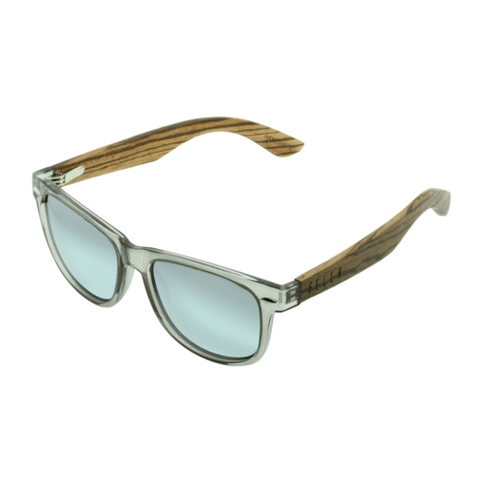 Gafas de Sol Feler 1501M-2 - SILVER Polarizadas de Madera Unisex 53 mm