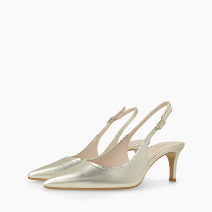 ZAPATOS DE SALÓN DORADOS NOAN