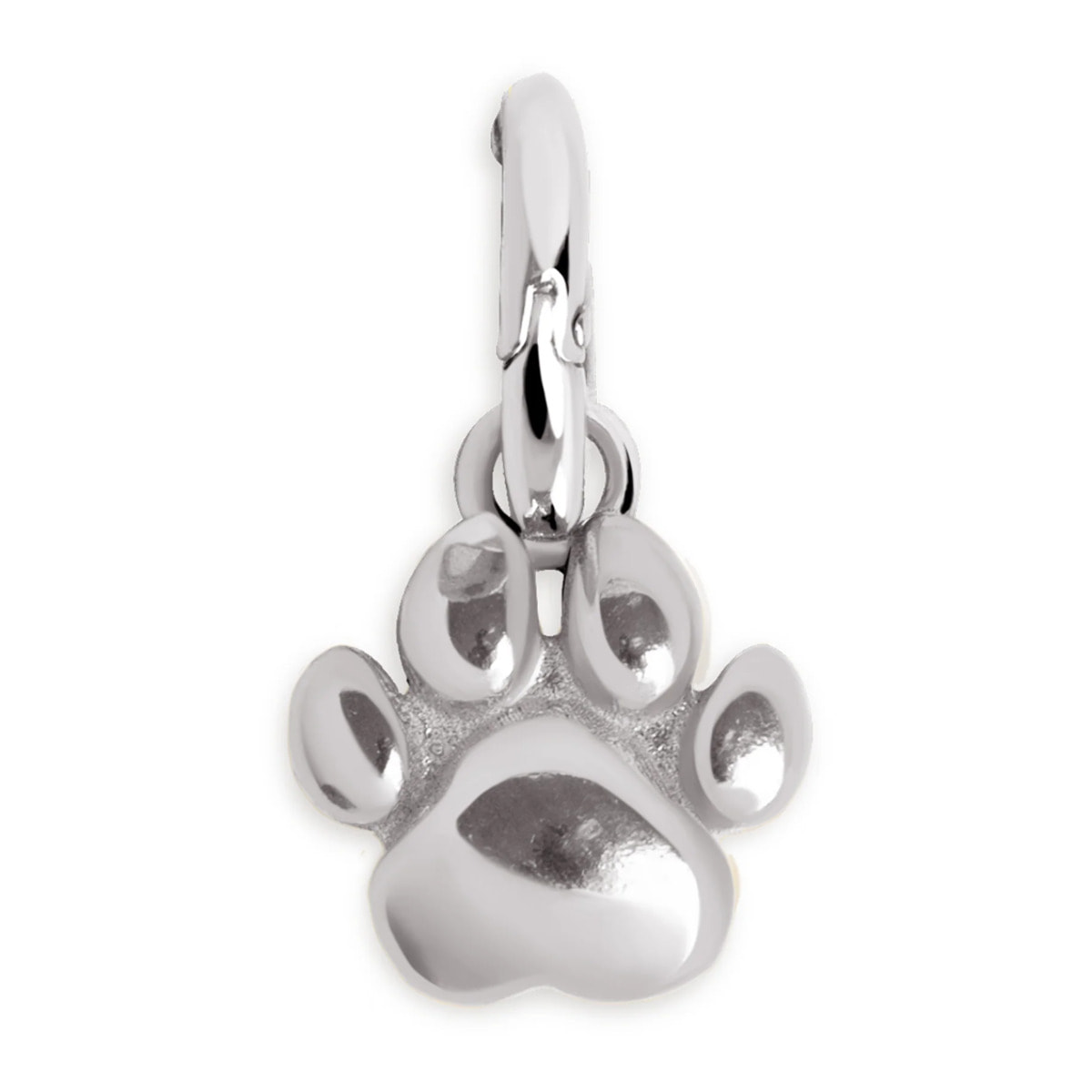 Charm Simple Paw in Argento