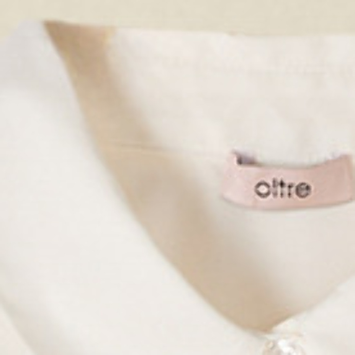 Oltre - Camicia con balza in pizzo - Bianco