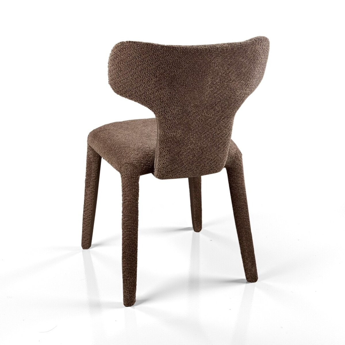 Lot de 2 chaises de salle à manger Tomasucci HERD, en tissu, marron, 60 × 50 × 81 cm