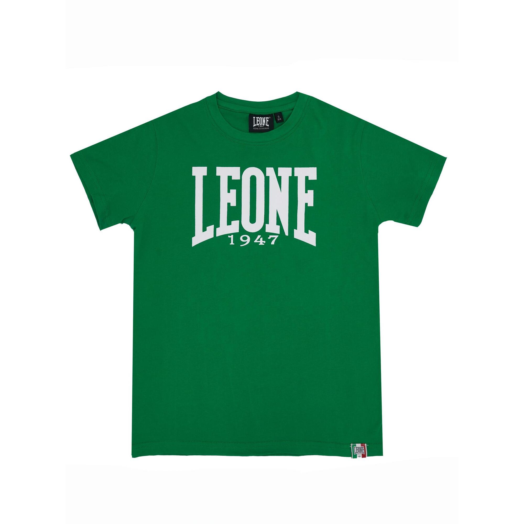 Camiseta básica de manga corta niño logo grande