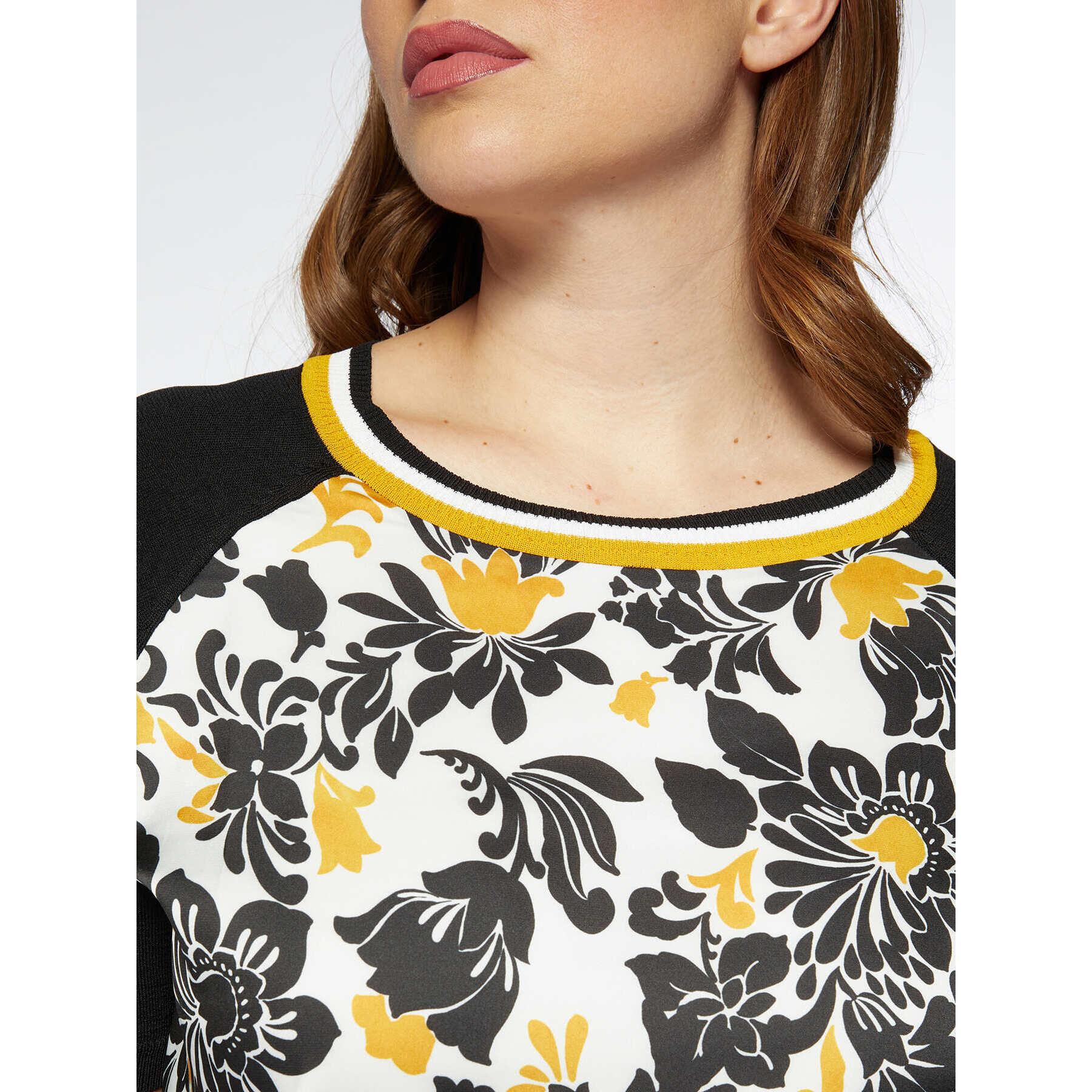 Fiorella Rubino - Jersey con estampado de flores - Negro