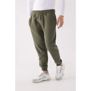 Pantalón deportivo hombre jogger con cintura ajustable verde botella