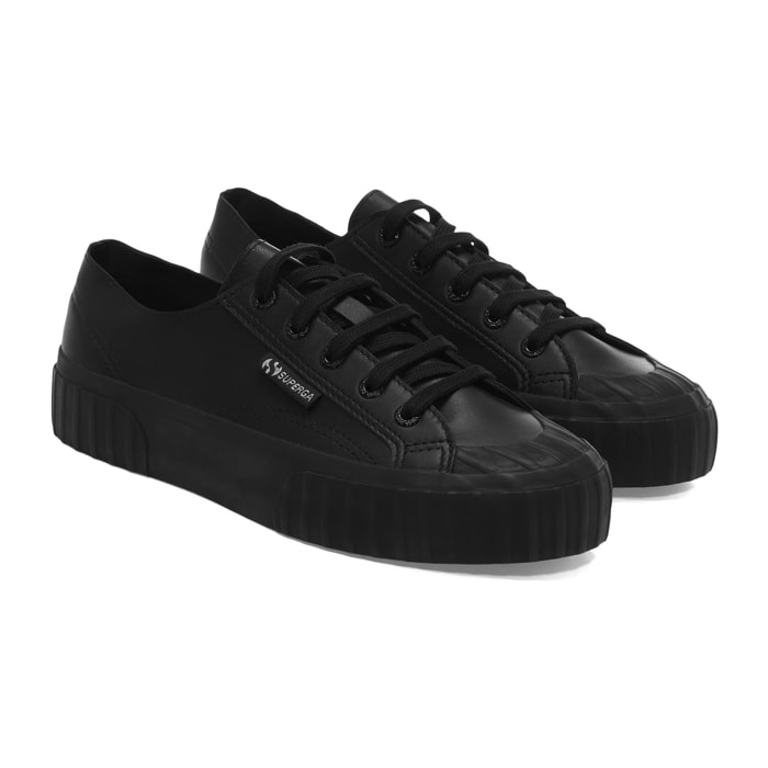 Sneakers Superga Uomo Donna Nero 2630 STRIPE UNLINED NAPPA