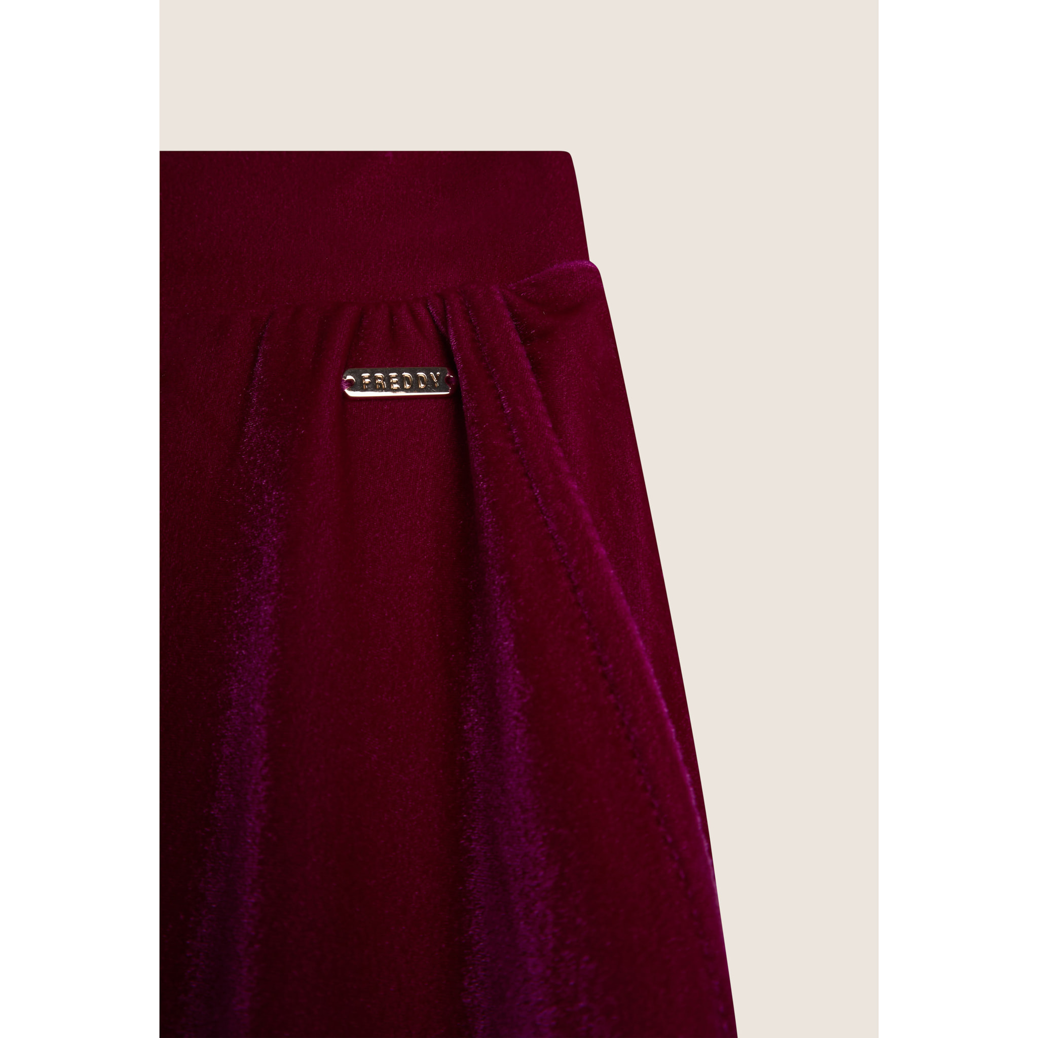 Pantaloni wide leg comfort da donna in tessuto lurex