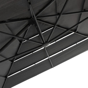 Parasol déporté rectangulaire multi-toile "Melhia" anthracite 4x3m