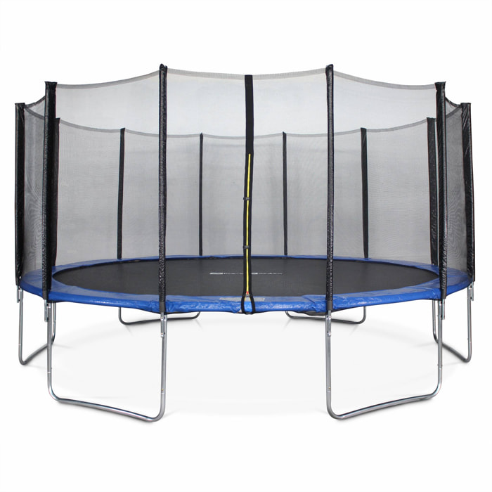 Trampoline rond Ø 490cm bleu avec son filet de protection - Jupiter - Trampoline de jardin 490 cm 4m| Qualité PRO. | Normes EU.