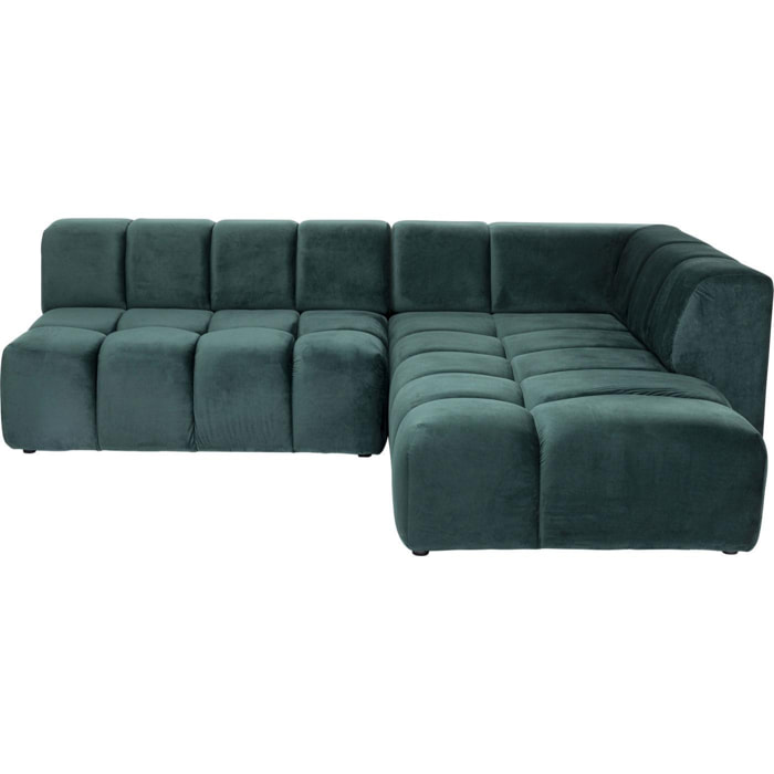 Canapé d'angle Belami vert foncé Kare Design