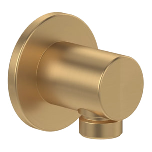 Coude de raccordement mural Universal rond Brushed Gold