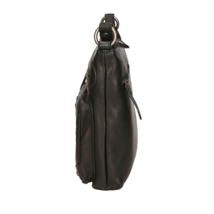 Borsa a tracolla da uomo In Vera pelle Made in Italy 22x23x5 cm