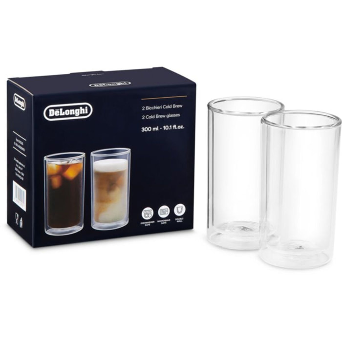 Coffret DELONGHI lot de 2 verres Cold Brew Big 2x300 ml DLSC325