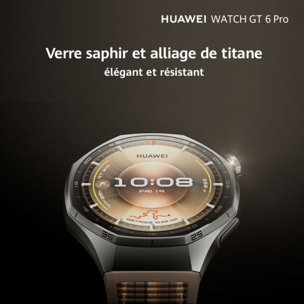 Montre connectée HUAWEI Pack Watch GT6 Pro 46mm Noir+FreeBuds6I Blanc