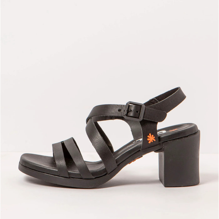 Sandalias con tacón 1840 NAPPA BLACK/ CANNES color Black