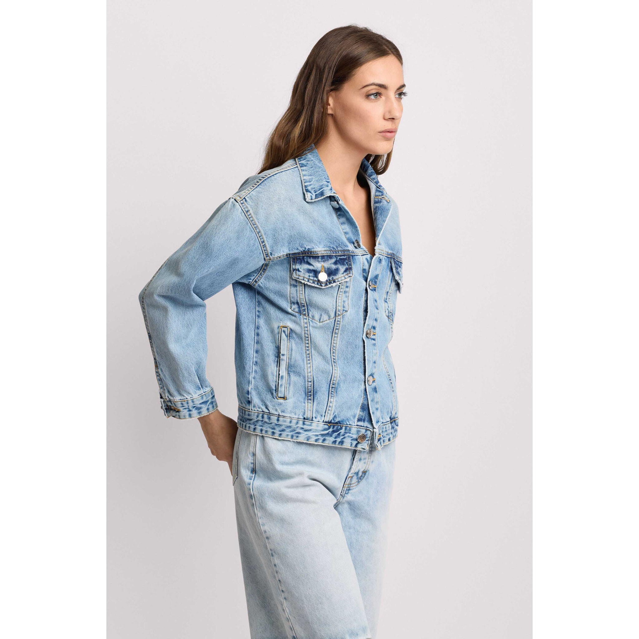 Kocca - Giubbino in denim Donna, Denim, Colletto di camicia