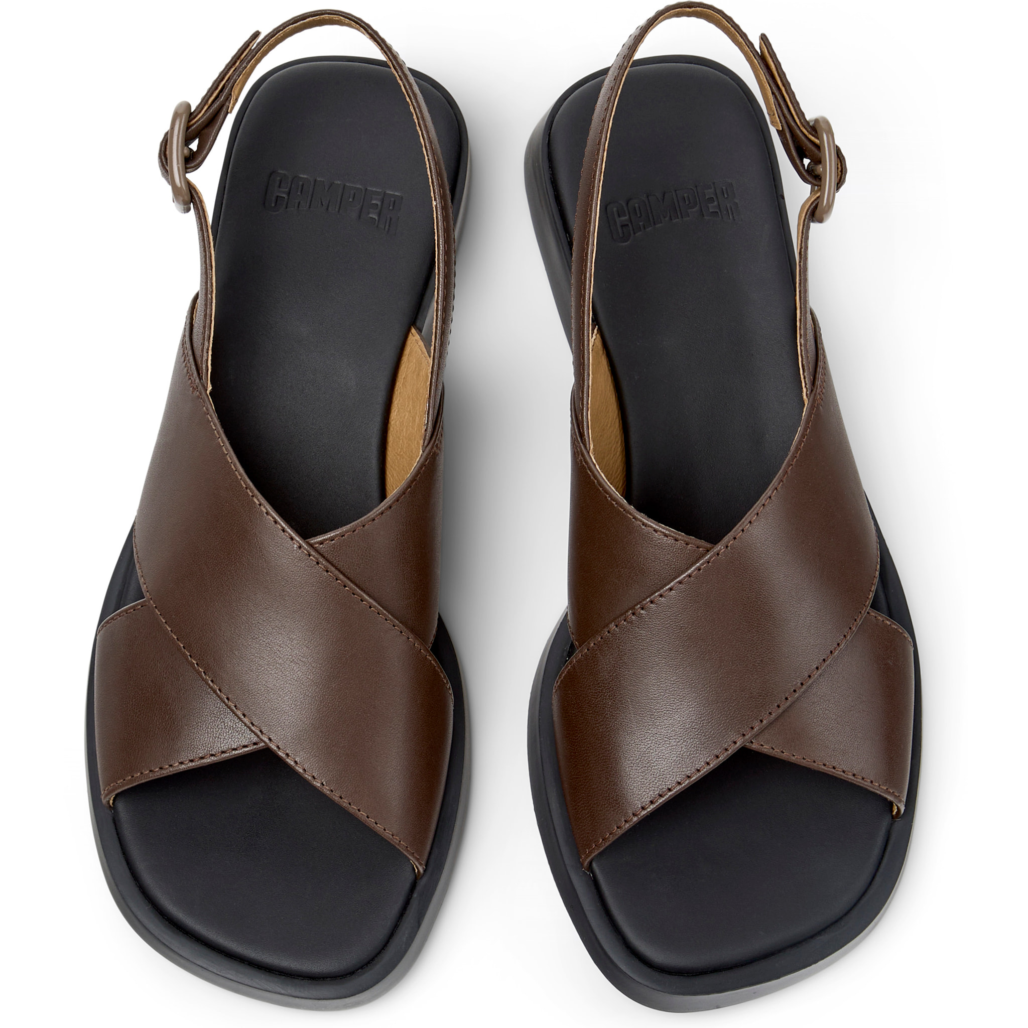 Sandalias - CAMPER Dana - Marron - Cuero liso