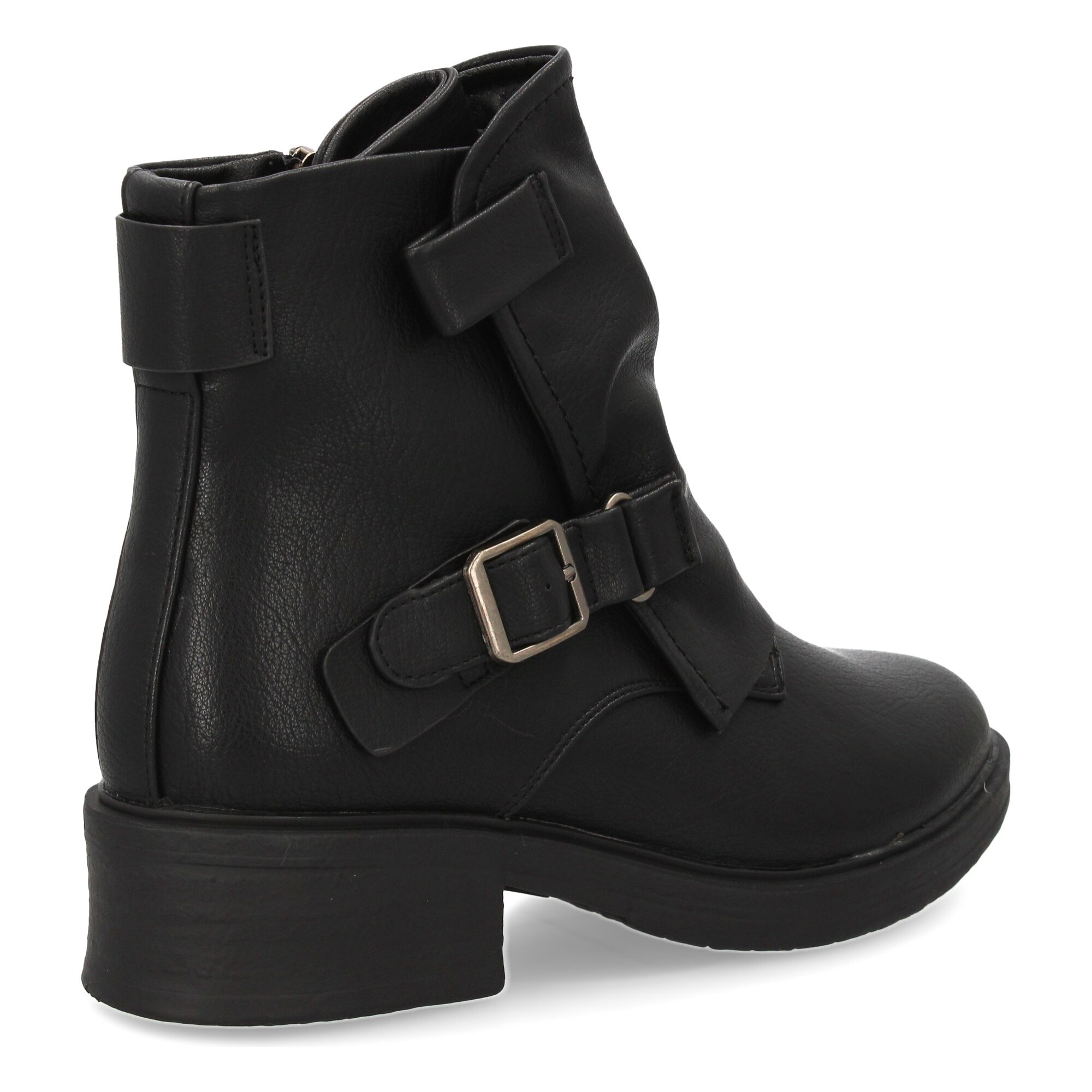 Botín moderno con hebillas para mujer