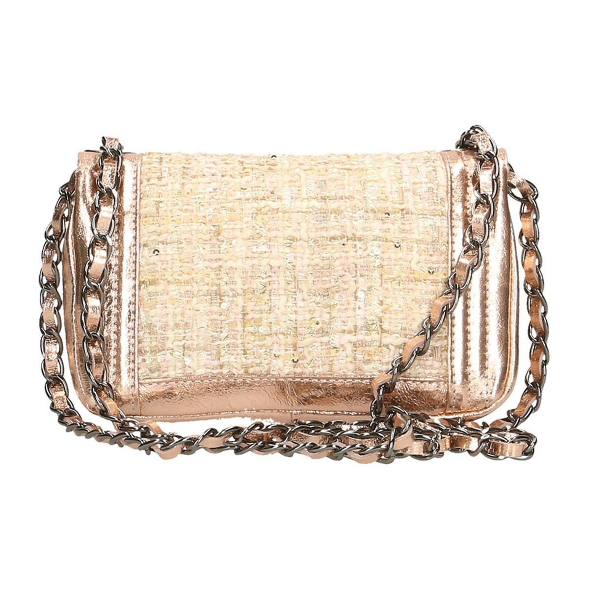 Borsa a tracolla donna - Modello Isolde - Vera pelle - 20.0 x 13.0 x 8.0 cm