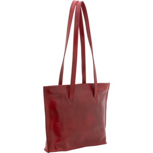 Borsa a spalla  da donna In Vera pelle Made in Italy 27x38,5x10 cm