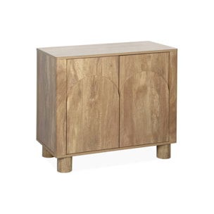 Buffet exotique bois MDF. buffet bas. 2 portes longueur 80 cm