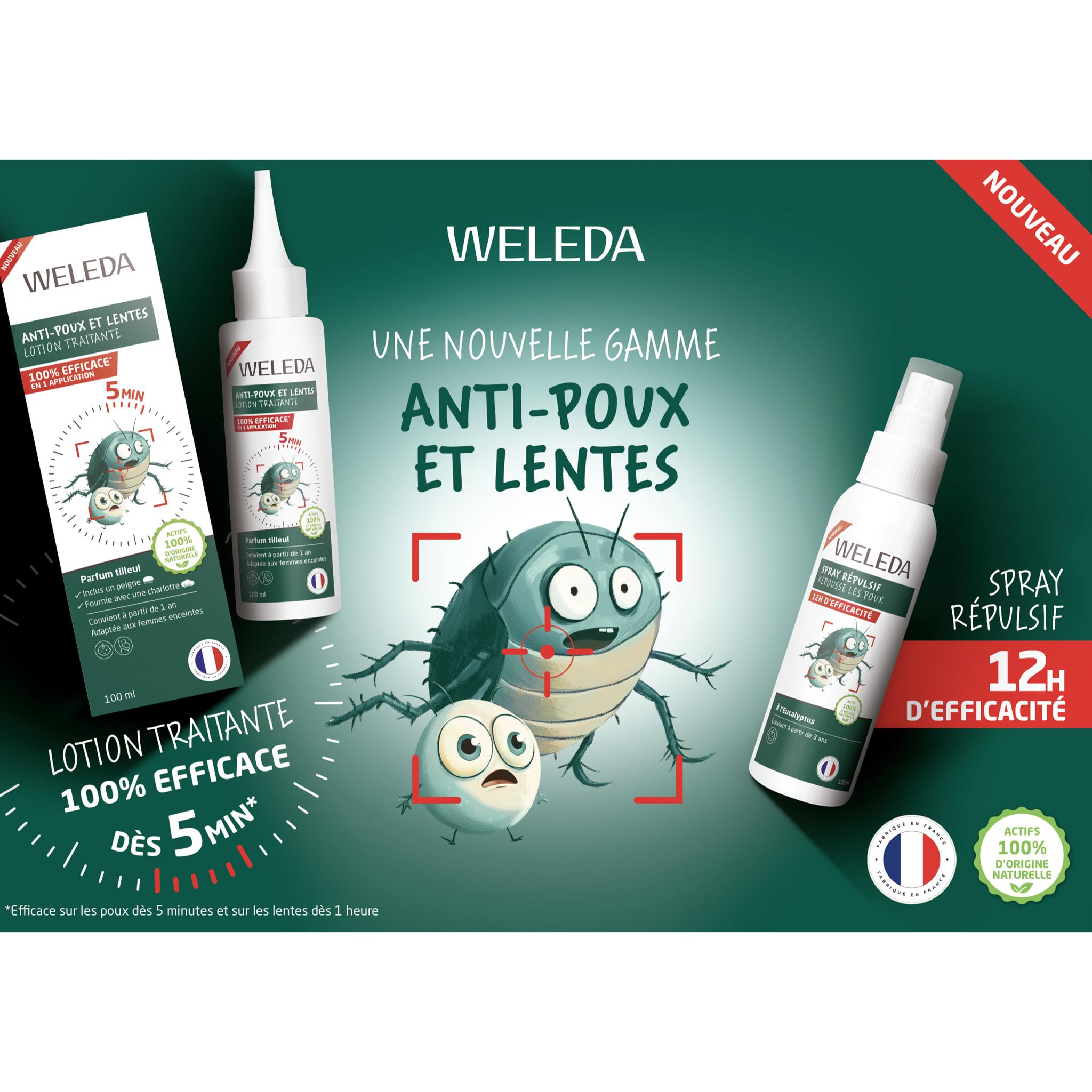WELEDA - Lotion traitante anti-poux et lentes - 100 ml