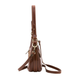 Borsa a spalla da donna - Modello False - Vera pelle - 25.0 x 18.0 x 8.0 cm