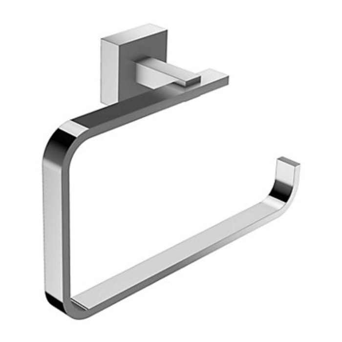 Anneau porte-serviettes Moderne 26 cm Chrome