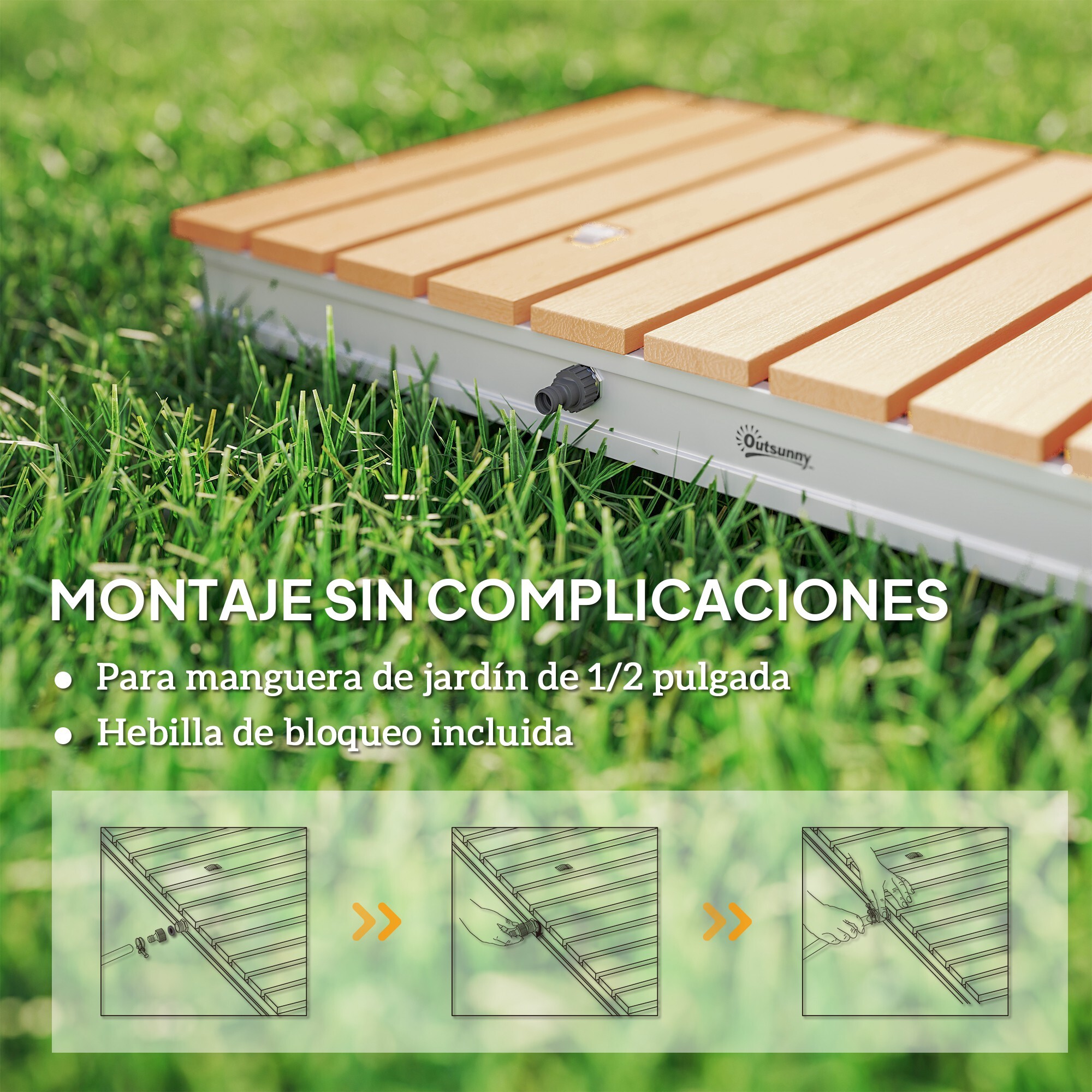 Kit de Ducha de Jardín Portátil Ducha Exterior de Suelo Altura Ajustable hasta 4 m Estructura de Aluminio Resistente al Agua a los Rayos UV y a Las Heladas para Camping Piscina Playa