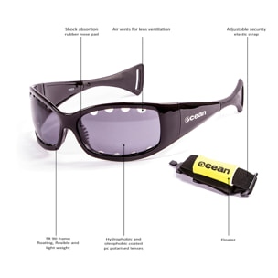 Gafas de deportes acuáticos OCEAN FUERTEVENTURA - Negro brillante / Ahumada