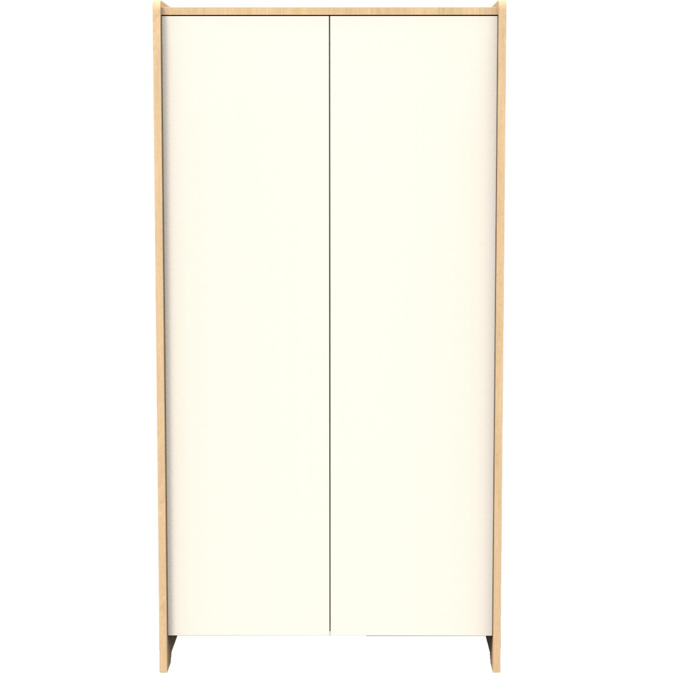 Armoire 2 portes en bois décor chêne miel