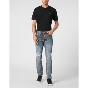 PHILIPP PLEIN Vaqueros de corte recto HEXAGON